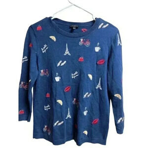 Talbots Petites Lightweight 3/4‎ Sleeve Pullover Sweater.